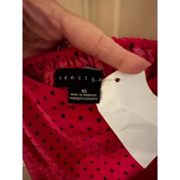 Pink Polka Dot Dress NWT - Picture 5 of 13